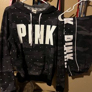 Pink sweat set